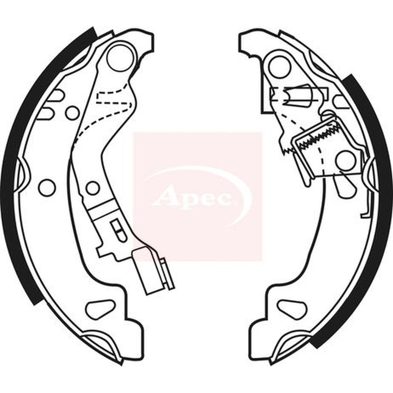 Apec Brake Shoe Set Axle Kit SHU624