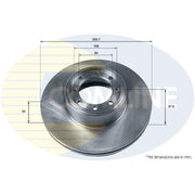 Comline 2 x Internally Vented Rear Brake Discs ADC9064V