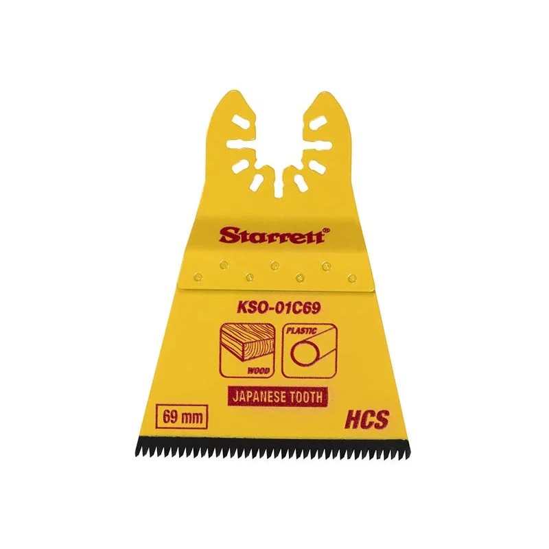 Starrett KSO-01C69 Flat-sided HCS Oscillating Blade - Japanese Teeth 69 x 42mm x