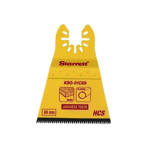 Starrett KSO-01C69 Flat-sided HCS Oscillating Blade - Japanese Teeth 69 x 42mm x