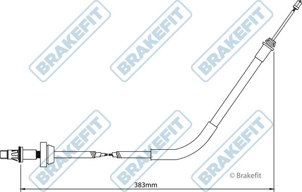 Apec Handbrake Cable Front fits Ford Transit 2000-2006 2.0 2.3 2.4