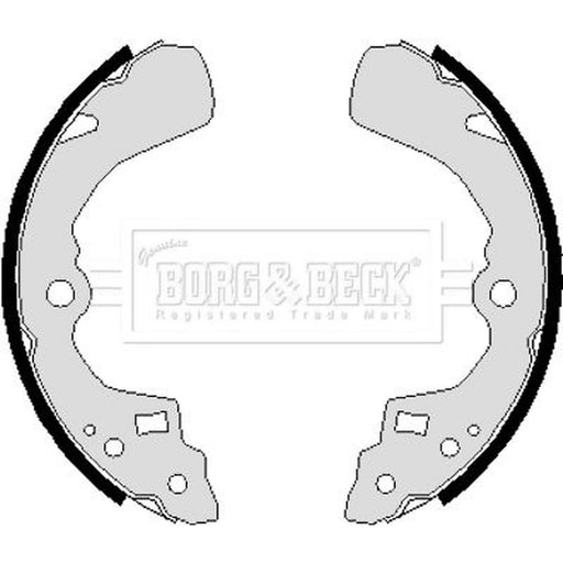 Borg & Beck Brake Shoe Set Axle Kit BBS6236
