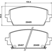 Brembo 4 x Front Brake Pad Set P30151
