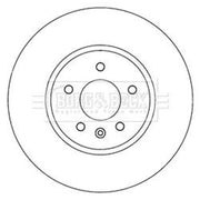 Borg & Beck 2 x Vented Front Brake Discs BBD6013S