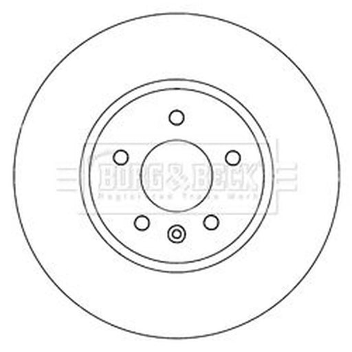Borg & Beck 2 x Vented Front Brake Discs BBD6013S