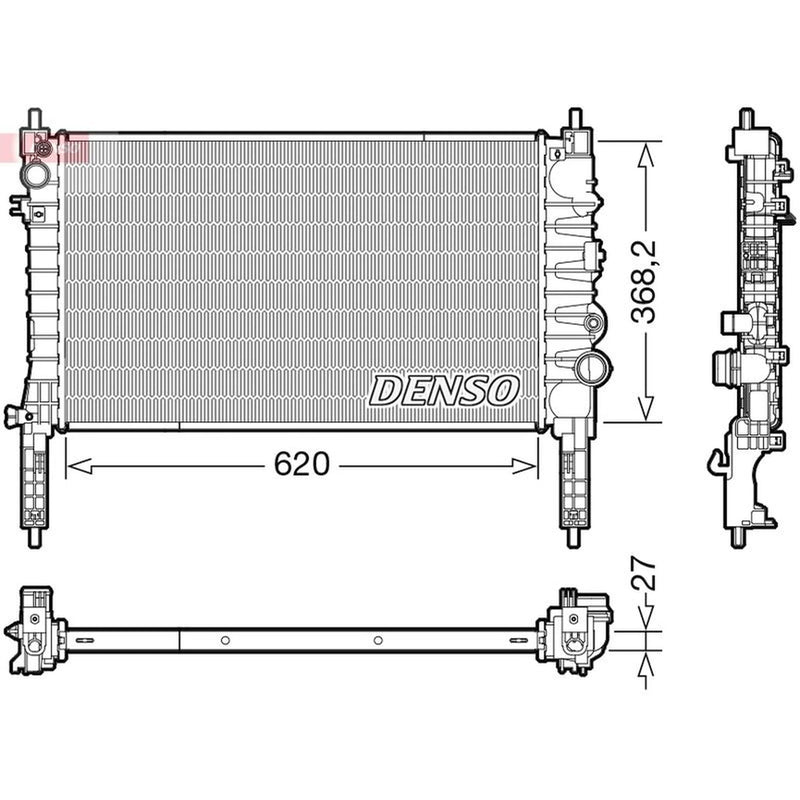 Denso Engine Radiator DRM20122