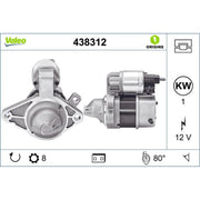 Valeo Starter Motor 12V 1kW 8 Teeth 438312