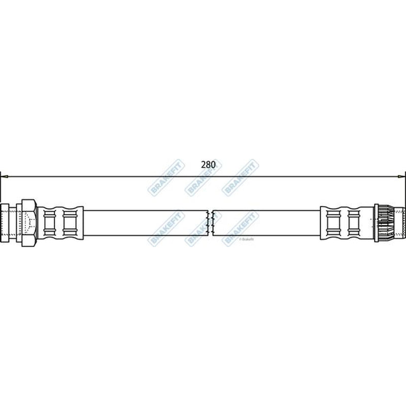 Apec Brake Hydraulic Hose Line Rear BHO4249