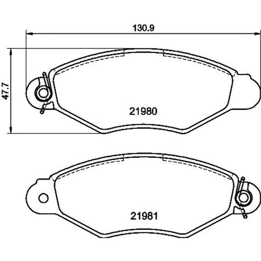 DON Front Brake Pad Set PCP2226