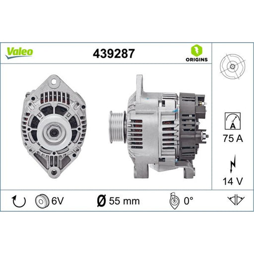 Valeo Car Alternator 12V 439287