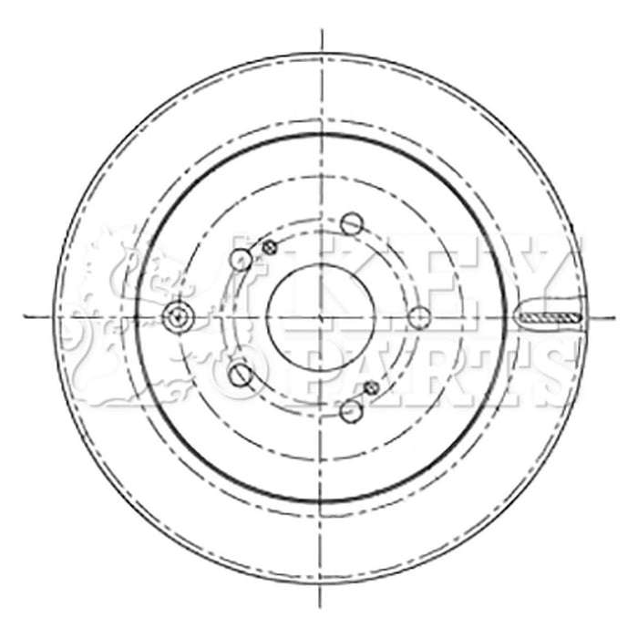 Genuine Key Parts Rear Brake Disc Pair Kbd5196 Bosch  - Town Parts