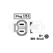 Borg & Beck Car Alternator 12V BBA3056
