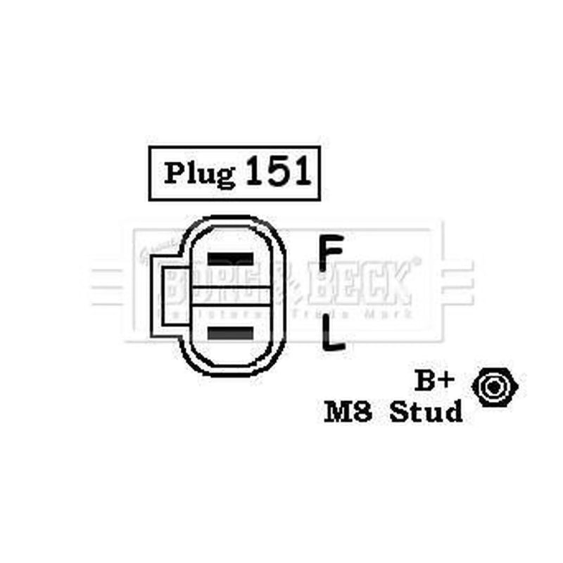 Borg & Beck Car Alternator 12V BBA2494