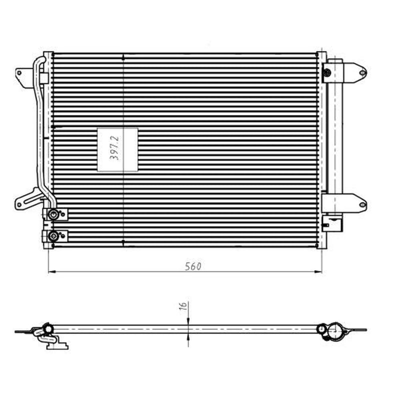 NRF Air Conditioning Condenser 350507