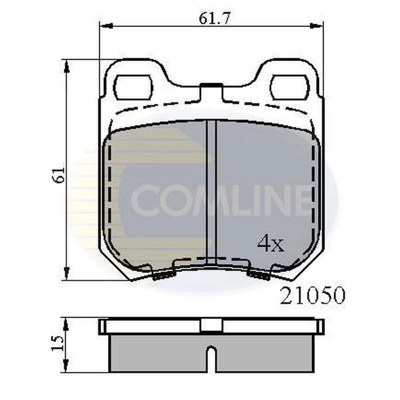 Comline Rear Brake Pad Set CBP0741