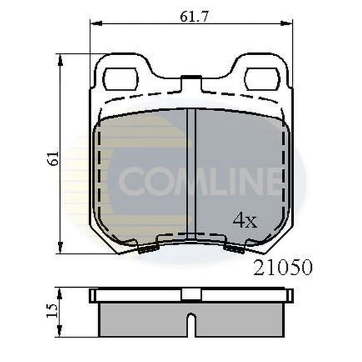 Comline Rear Brake Pad Set CBP0741