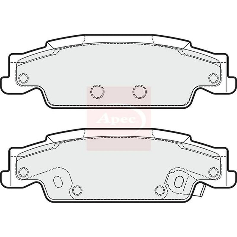 Apec Rear Brake Pad Set PAD1703