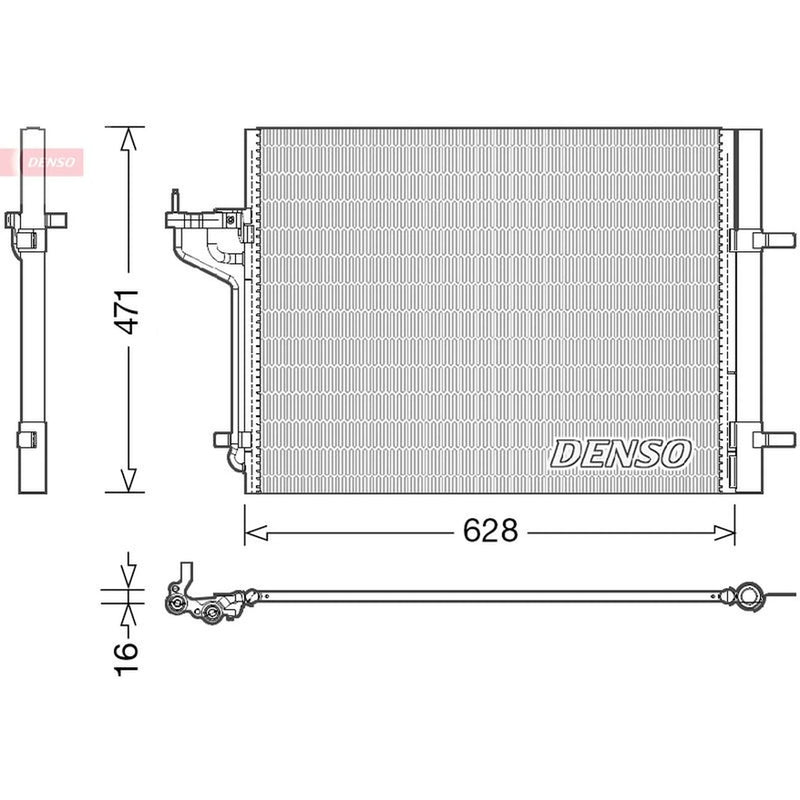Denso Air Conditioning Condenser DCN10029