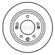 Borg & Beck 2 x Solid Rear Brake Discs BBD4699