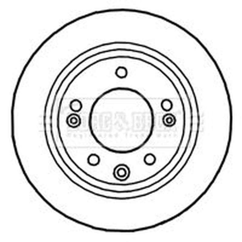 Borg & Beck 2 x Solid Rear Brake Discs BBD4699