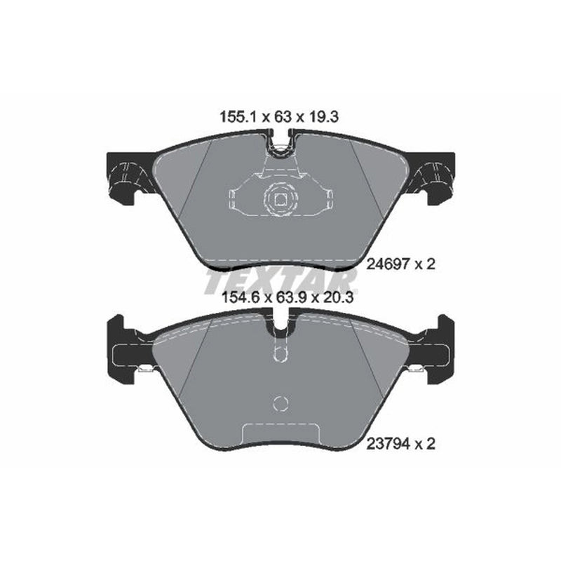 Textar Front Brake Pad Set 2469701