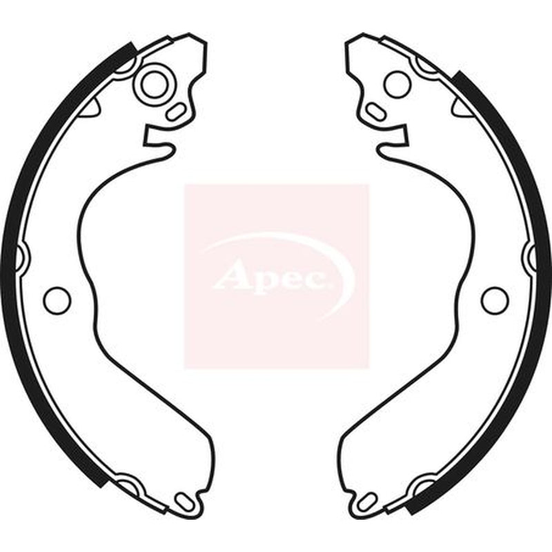 Apec Brake Shoe Set Axle Kit SHU501