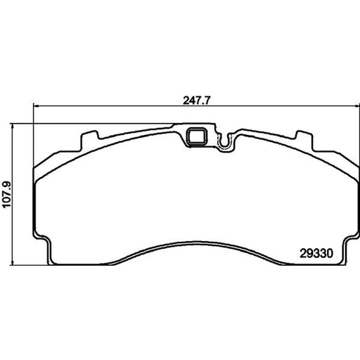 DON Rear Brake Pad Set CVP136K