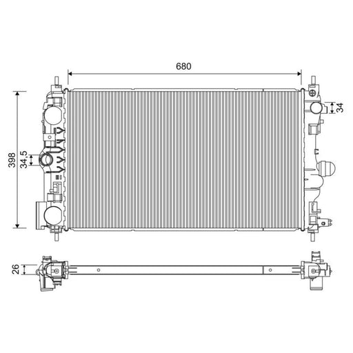 Valeo Engine Radiator 701229