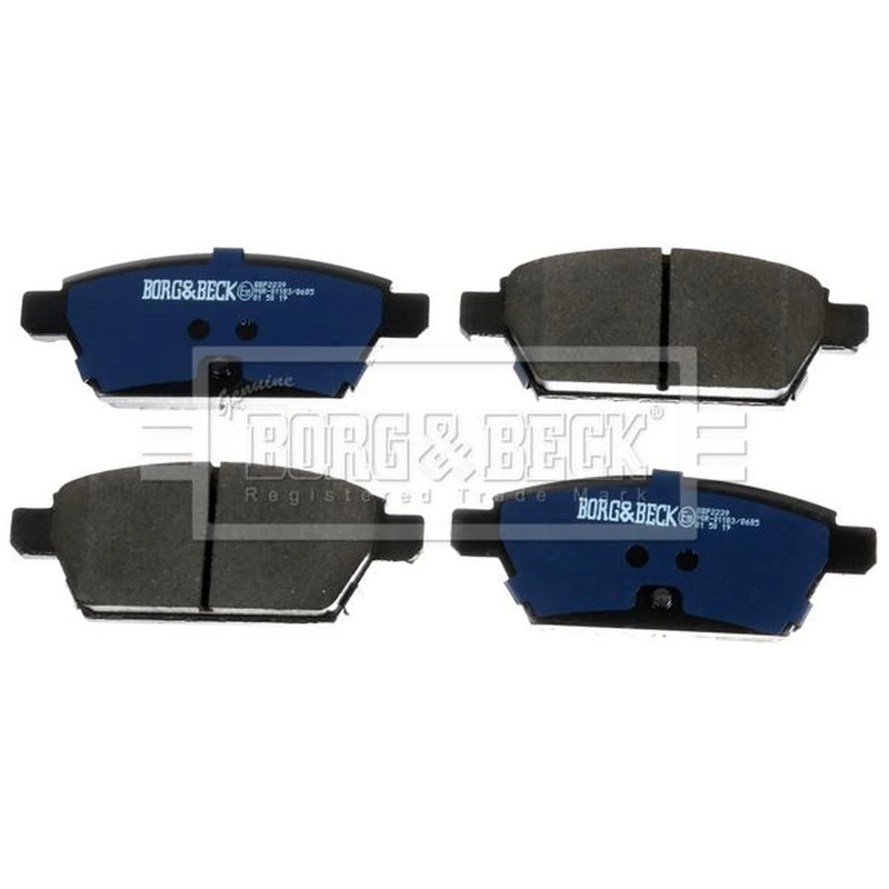 Borg & Beck 4 x Rear Brake Pad Set BBP2239