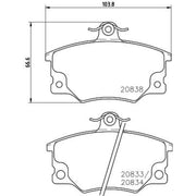 DON Front Brake Pad Set PCP1497
