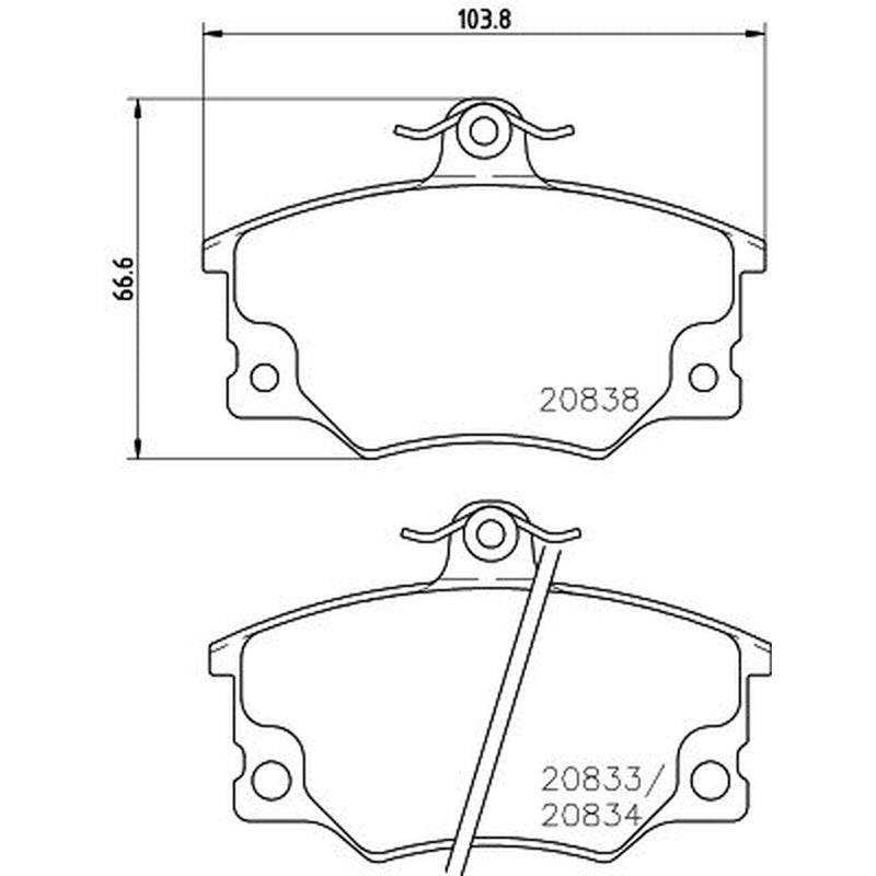 DON Front Brake Pad Set PCP1497