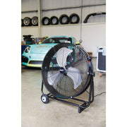 Draper Drum Fan 24" 120W High-Velocity Industrial Air Circulator