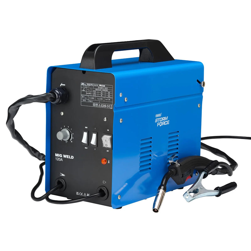 Draper Storm Force MIG Welder 120A Gasless Portable