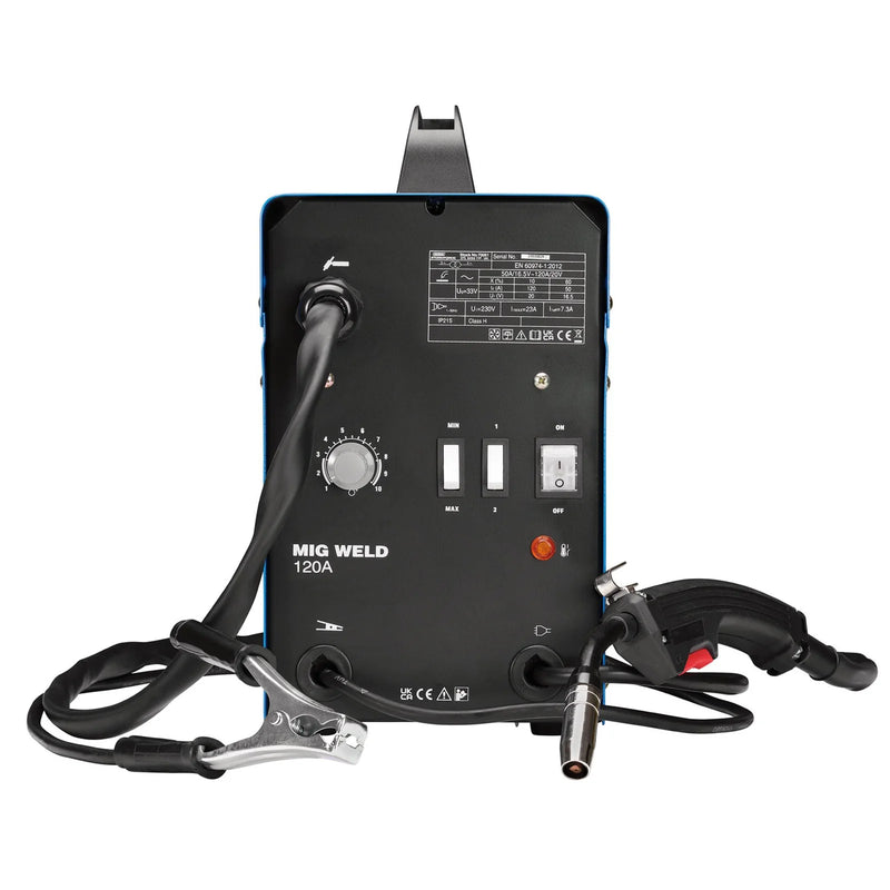 Draper Storm Force MIG Welder 120A Gasless Portable