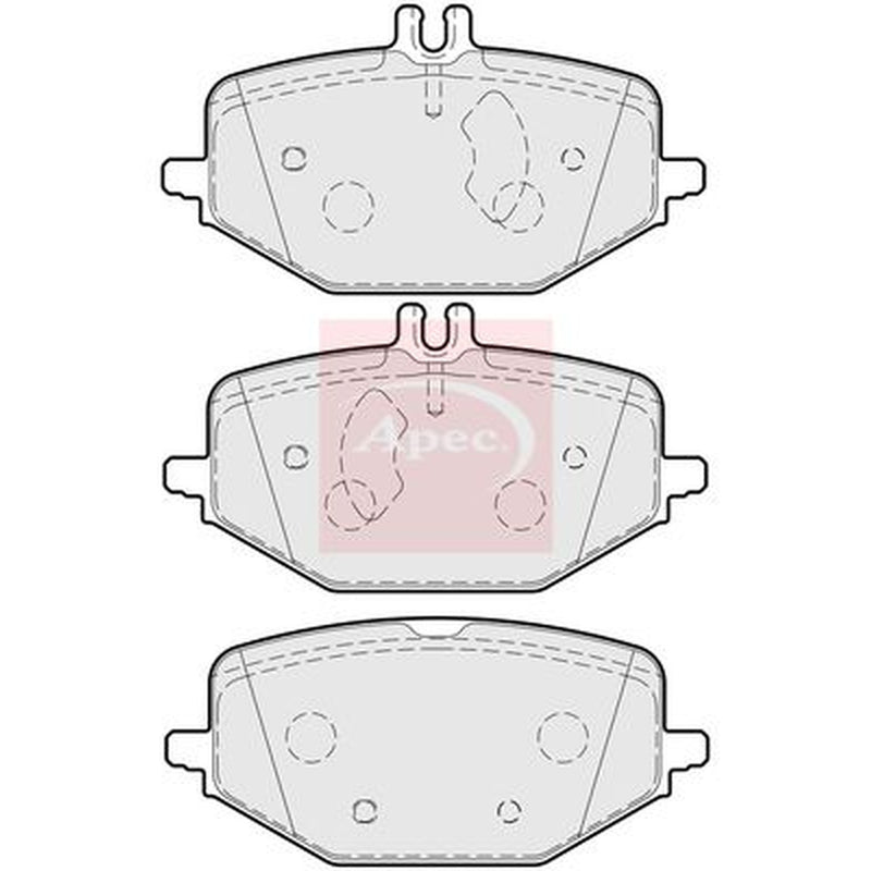 Apec Rear Brake Pad Set PAD2318
