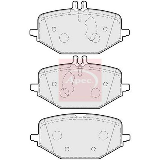 Apec Rear Brake Pad Set PAD2318