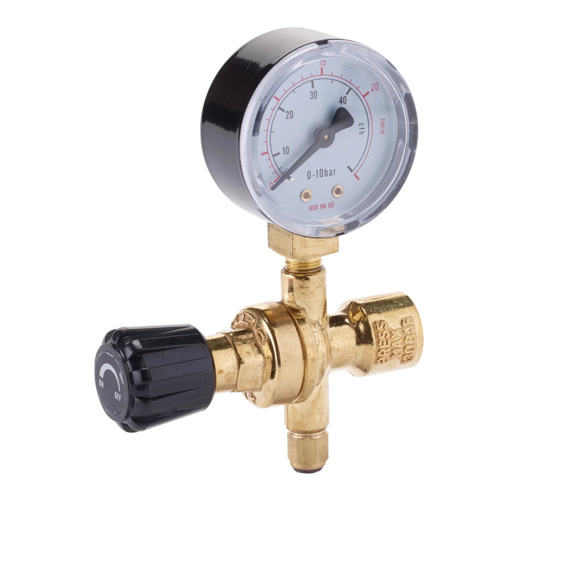 Draper MIG Gas Bottle Regulator 1 Gauge for CO2 Disposable Cylinder