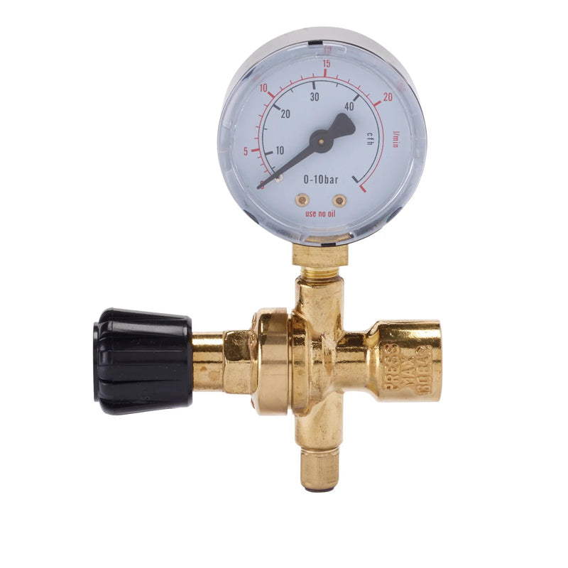 Draper MIG Gas Bottle Regulator 1 Gauge for CO2 Disposable Cylinder