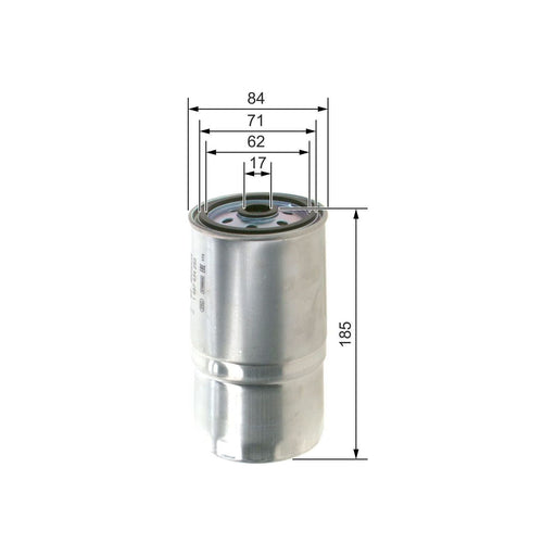 Genuine Bosch Car Fuel Filter N4293 Fits Fiat Punto Jtd - 1.9 - 99-03 1457434293 Bosch  - Town Parts