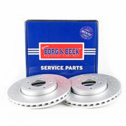 Borg & Beck 2 x / Front Brake Discs BBD5322