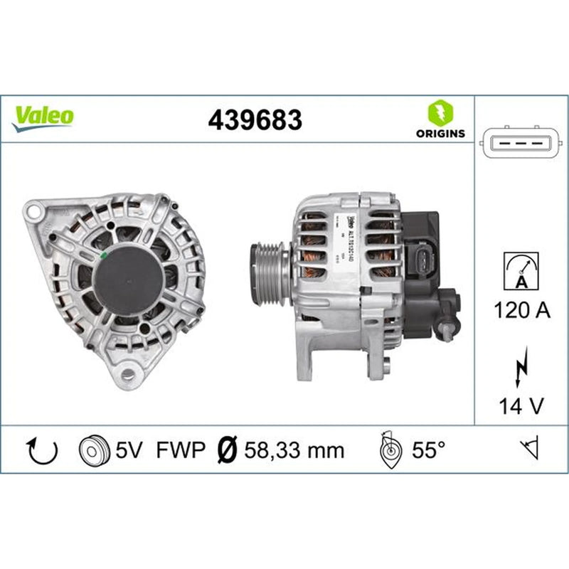 Valeo Car Alternator 12V 439683