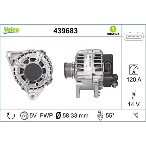 Valeo Car Alternator 12V 439683