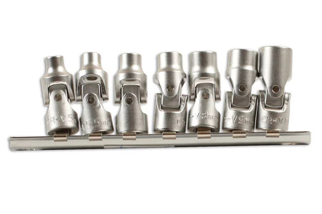 Laser Tools Universal Joint Socket Set 1/4"D 7pc - PL