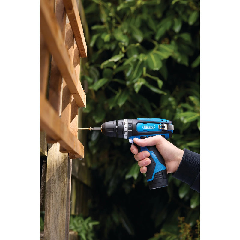 Draper 12V Combi Drill with 1.5Ah Battery & Fast Charger