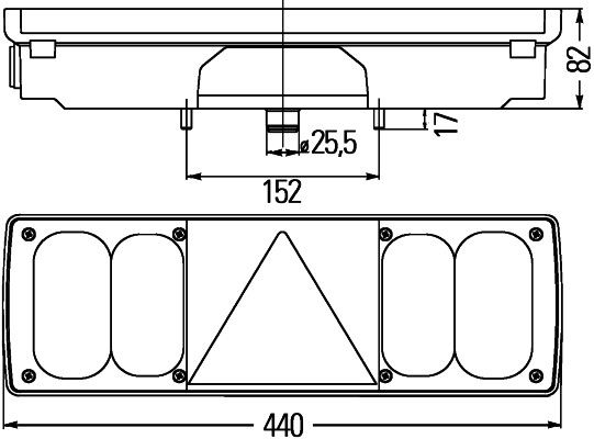 Hella 2VP 340 450-037 Tail Light Assembly