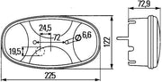 Hella 2VP 343 640-041 Tail Light Assembly