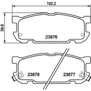 Mintex Rear Brake Pad Set MDB2249