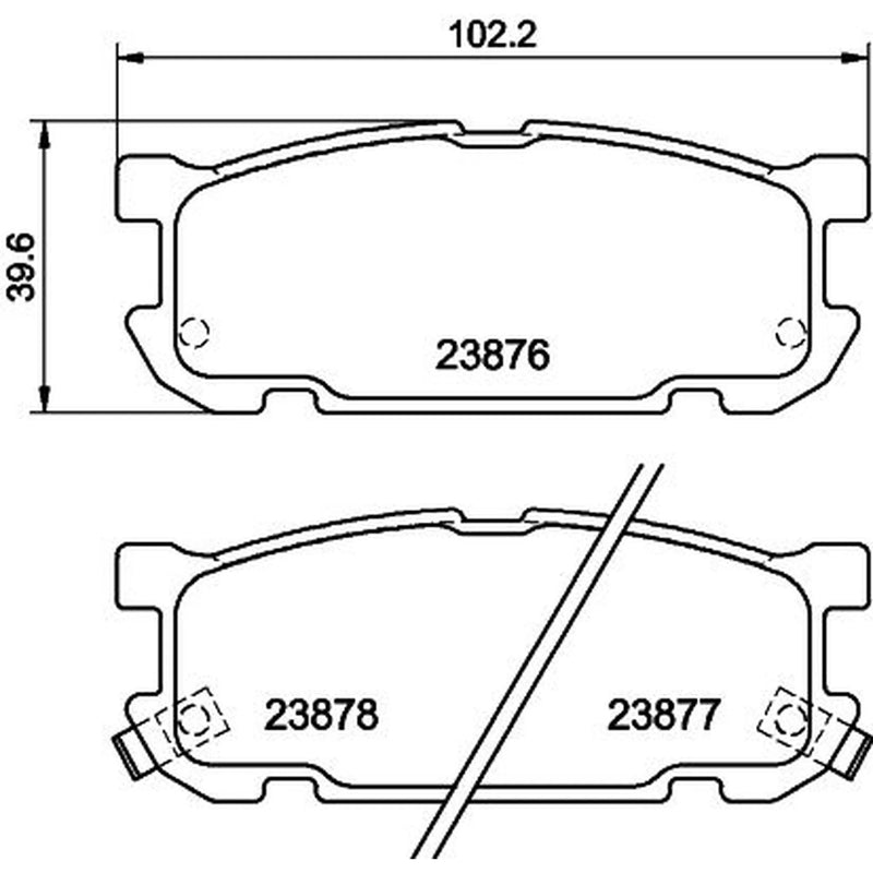 Mintex Rear Brake Pad Set MDB2249