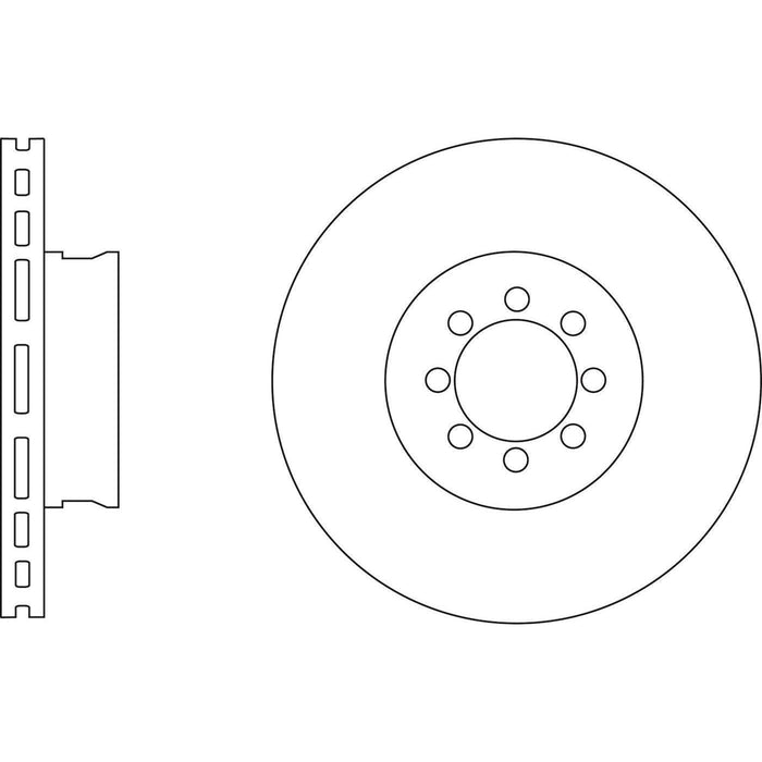 Apec Brake Disc Front Fits Mercedes Sprinter Apec  - Town Parts