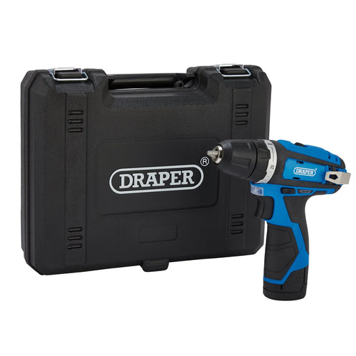 Draper 12V Drill Driver with 1.5Ah Battery & Fast Charger